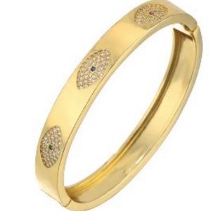 EVIL EYE BANGLE STAINLESS STEEL